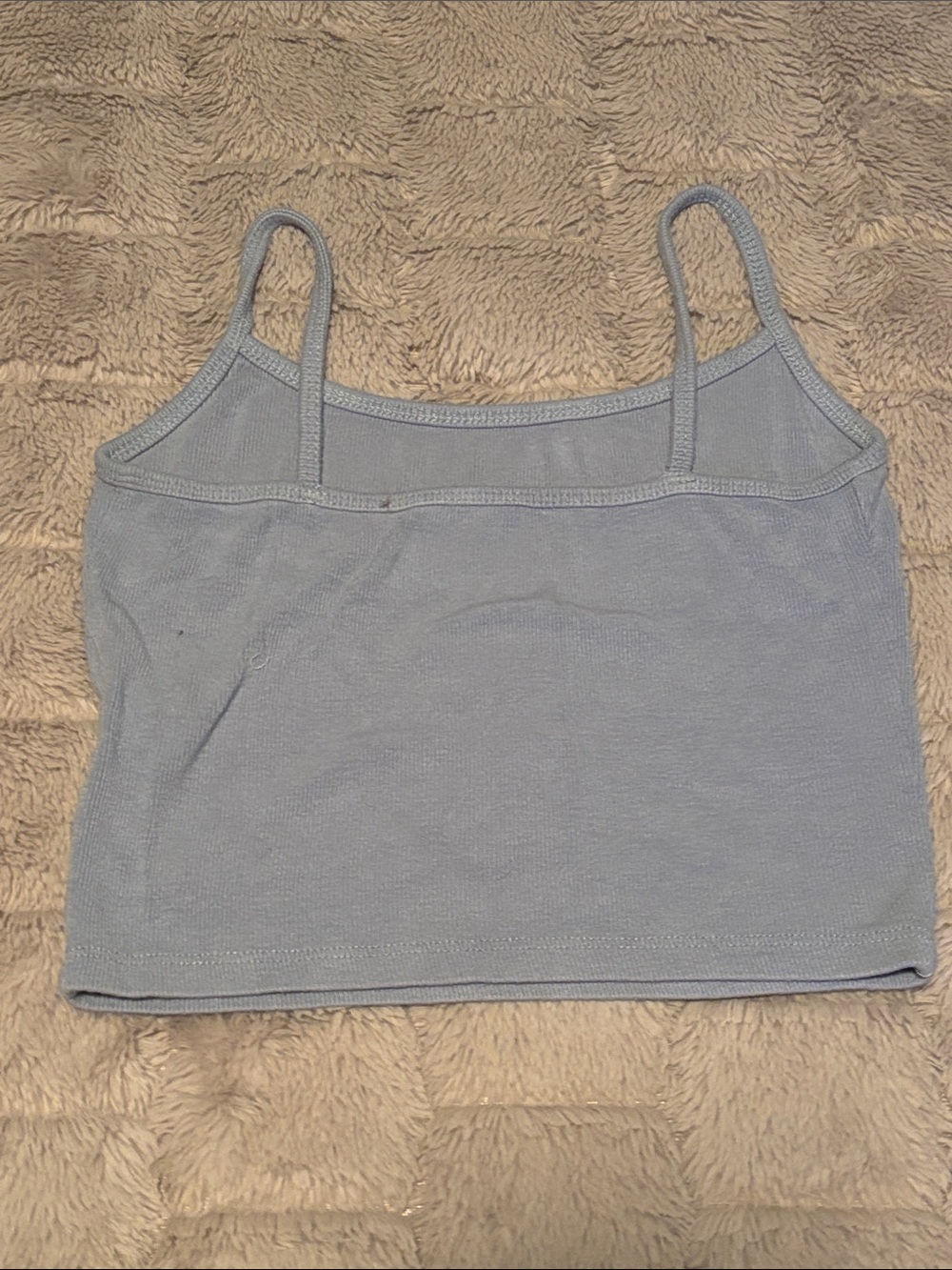 Soft Light Blue Ribbed Camisole Tank - Picture 2 of 2